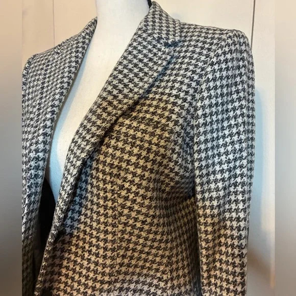Brooks Brothers/Black Fleece, Grey & White Houndstooth Blazer by Thom Browne - Picture 8 of 14